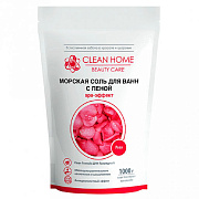 CLEAN HOME Морская соль для ванн с пеной Роза 1 кг/8