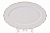 Белый Узор Овальное блюдо 26 см 311011