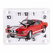 Часы настенные Красный автомобиль 2026-025 