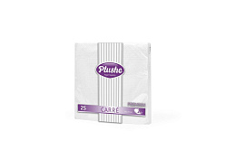 PLUSHE Салфетка бумажная Premium Carre 2 слоя 25 листов/30