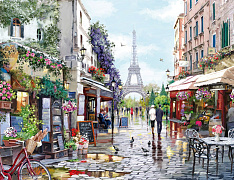 Картина классическая Лето в Париже рама 6/55-004B 75*100