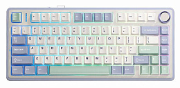 Клавиатура Aula F75 black-dark blue-orange light green switches