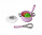 Набор посуды для готовки розовая сумка 453036
