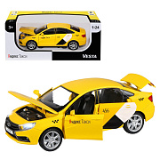 Машинка Яндекс такси Lada vesta 1:24 желтый