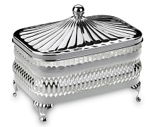 Queen Anne Масленка прямоугольная с крышкой 13*9 см серебряный/2