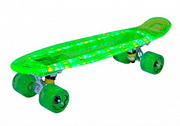 Скейтборд прозрачный Fish 22"*6" колеса 59*43 мм 78А PU с LED подсветкой