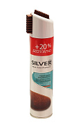SILVER Спрей краска Professional восстановление для Нубука и Замши 200 мл темно коричневый/12