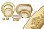 Constanza-Marakesh Creme Gold Сервиз столовый 6 персон 26 предметов