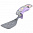 Freestyle Лопатка с прорезями нейлон с фиолетовой рукояткой/72