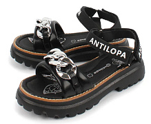 Босоножки для девочки Antilopa AL 6874 черный