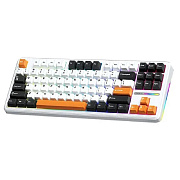 Клавиатура Aula F87 3in1 white-black-orange
