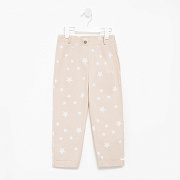 Брюки для девочки Minaku Cotton Collection 7696076 бежевый