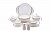 Феерия белая Сервиз чайно-столовый 12 персон 70 предметов DTS70-W16Q01-R/1