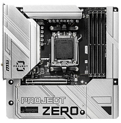 Материнская плата MSI B650M/PROJECT ZERO/AM5/4xDDR5/2xM.2/1xPCI-E 4.0x16/2.5Gb LAN/Micro-ATX