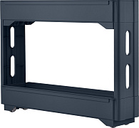 Keeplex Regular Этажерка на колесиках двухсекционная 54*14*45 см космический серый/6
