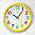 Часы настенные La Minor 2931 yellow