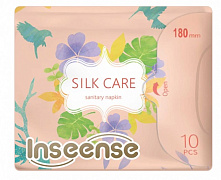 Прокладки Inseense Silk Care женские гигиенические ежедневные с крылышками 10 шт