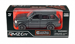 Машина RMZ City металлическая Range Rover Sport 1:32 инерционная черный 16.5*7.5*7 см