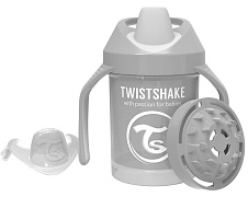 Поильник Twistshake Mini Cup 230 мл пастельный серый
