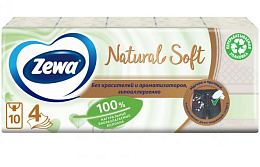 ZEWA NATURAL SOFT Носовые платочки 24 шт/24