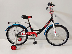 Велосипед двухколесный Dk Bike 20 черный/красный