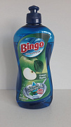 BINGO Средство жидкое для мытья посуды Green Apple 500 мл/16