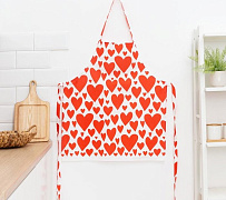 Фартук Этель 60*65 см Red hearts
