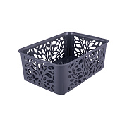 Корзина Leaves 2.3 л 22*15*8 серый/18
