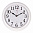 Часы настенные Рубин Фон письмо круг 3024-005 30 см белый