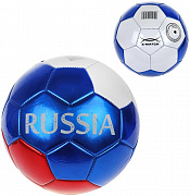 Мяч футбольный X-Match 1 слой PVC металлик 56489