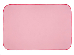 Клеенка подкладная с резинками-держателями розовый 70*100 см