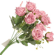 Цветок декоративный Букет роз 38 см пыльная роза Y3-1541/60