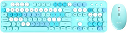 Клавиатура + мышь Aula AC306 blue-colorful