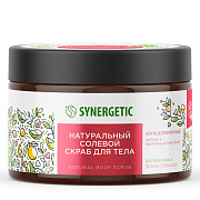 SYNERGETIC Скраб для тела Антицеллюлитный Пачули и Ароматный бергамот 300 мл/6
