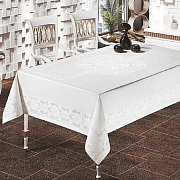 Скатерть 160*300 Efor Dore белый