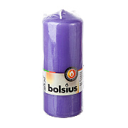 Свеча-Столбик 43 часа 15*6 см фиолетовый