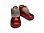 Ботинки для девочки 718 красный