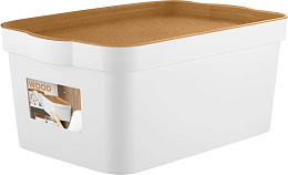 Keeplex Wood Ящик для хранения 7.5 л 32*21.1*14.1 см белый/10