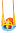 Качели подвесные Pilsan Do-Re-Mi оранжевый-голубой 33*47*58 см