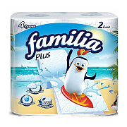 FAMILIA Plus Туалетная бумага 2 слоя  Sammer 4 шт/16