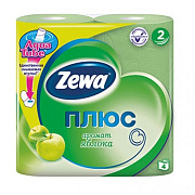 ZEWA Туалетная бумага 2 слоя 4 шт Яблоко/24