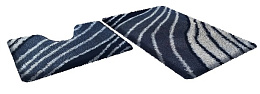 Shahintex Набор ковриков для ванной Soft multicolor 60*90+60*50 серый агат