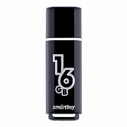 Флеш диск Smartbuy USB 16Gb Glossy series black