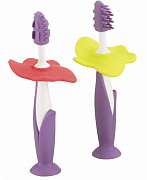 Набор зубные щетки-массажеры для малышей сиреневый