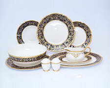 Prouna Сервиз столовый 6 персон 25 предметов Clarice Cobalt Gold/1