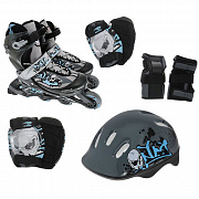 Набор коньки роликовые защита шлем размер 26-29