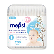 Mepsi Ватные палочки ультратонкие 200 шт