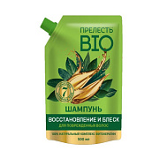 ПРЕЛЕСТЬ БИО Шампунь для волос Восстановление и блеск Фитокератин для поврежденных волос 500 мл/1