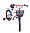 Велосипед двухколесный Dk Bike 18 белый/красный/черный