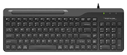Клавиатура A4Tech Fstyler FK25 black/grey USB slim
